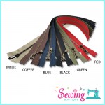 ZIP - BRONZE METAL ZIP (30CM)